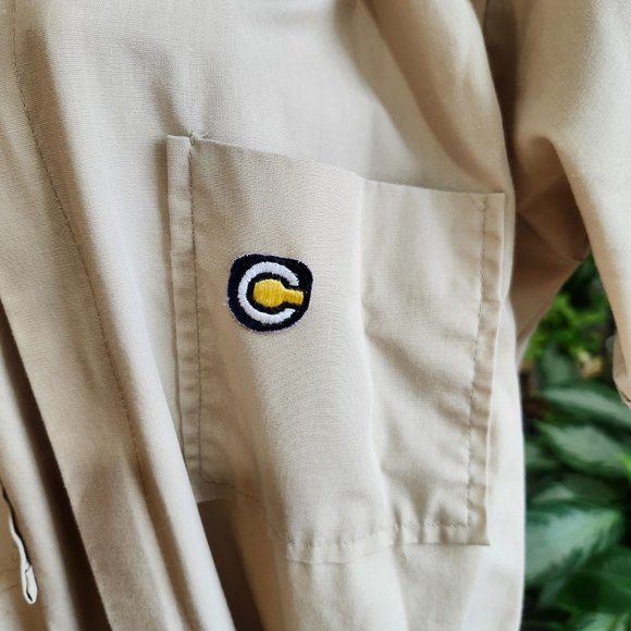 Vintage 1970's Khaki Work Jumpsuit / Coveralls - Picture 6 of 13